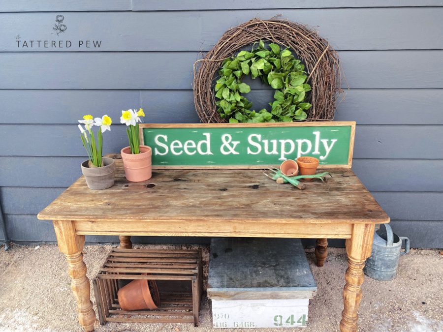 Seed and Supply potting table!