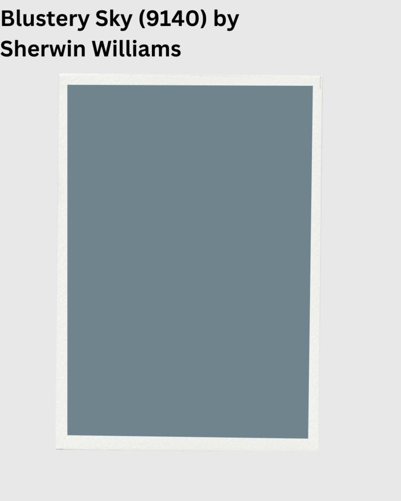 Blustery Sky by Sherwin Williams paint swatch