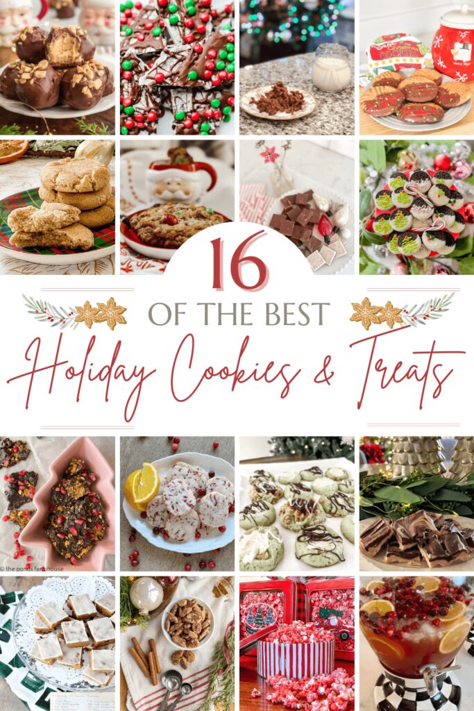 16 of the best holiday cookies and treats. Stop by for the recipes!
