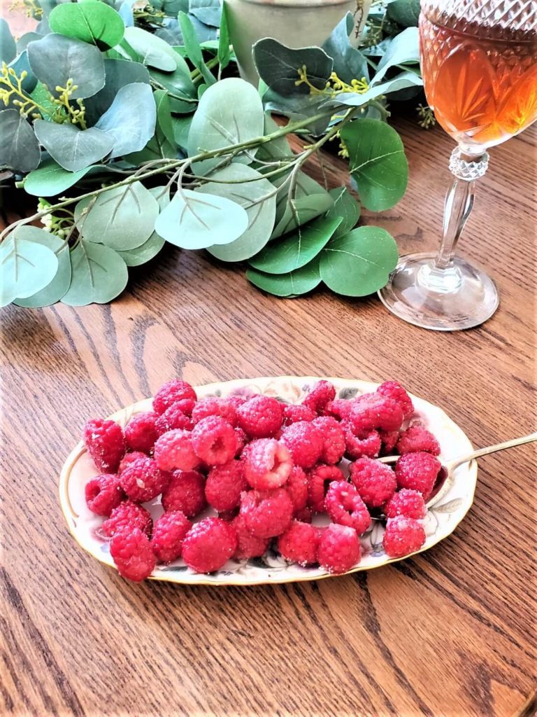 Welcome Home Saturday with Cloches and Lavender: Sugared Champagne Raspberries