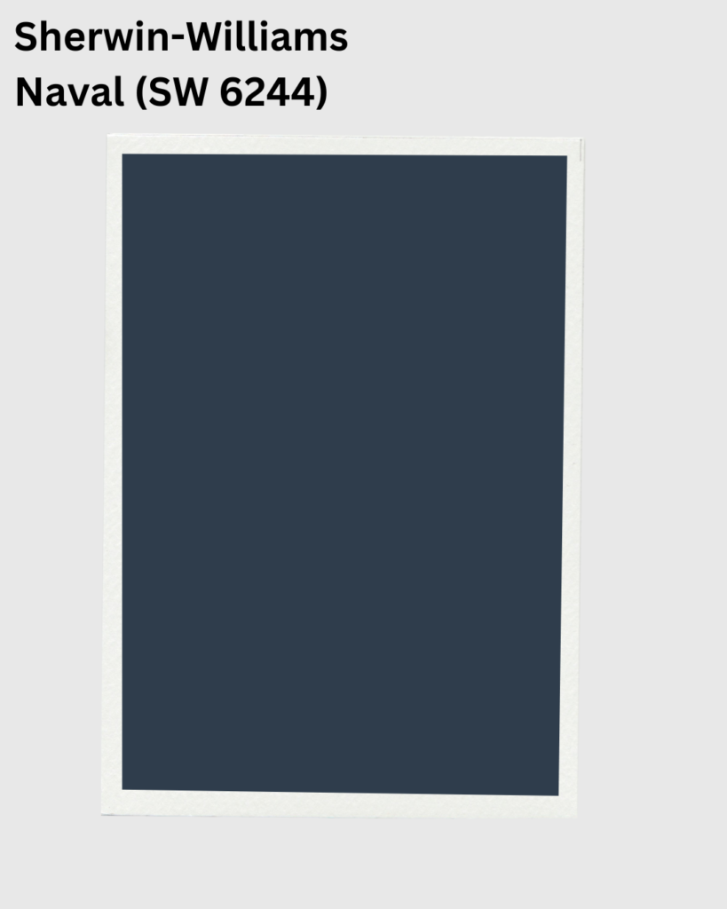 Sherwin Williams Naval paint swatch
