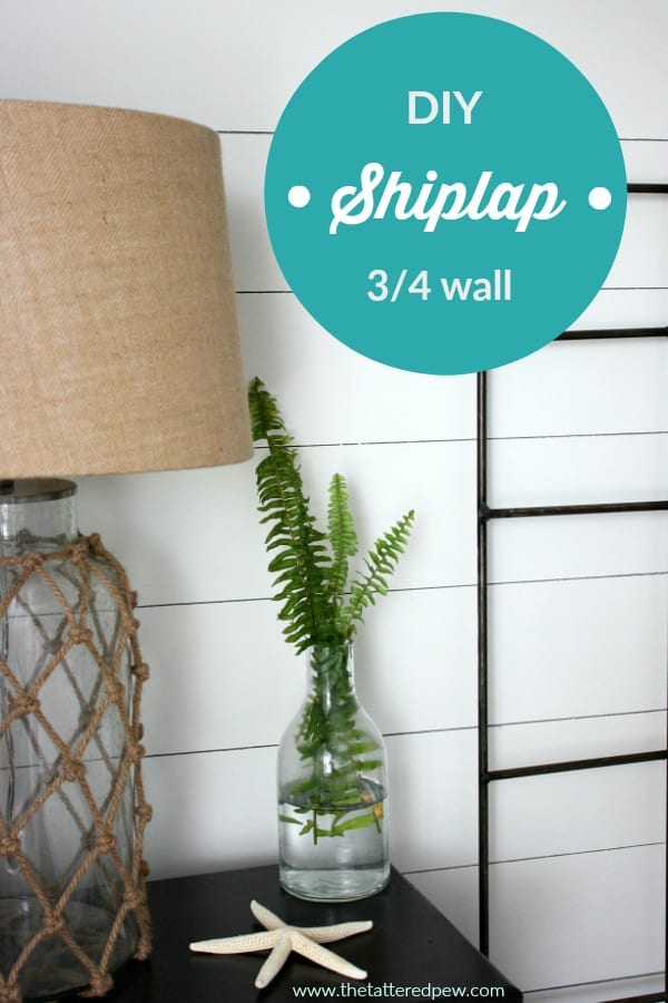 DIY Faux shiplap wall