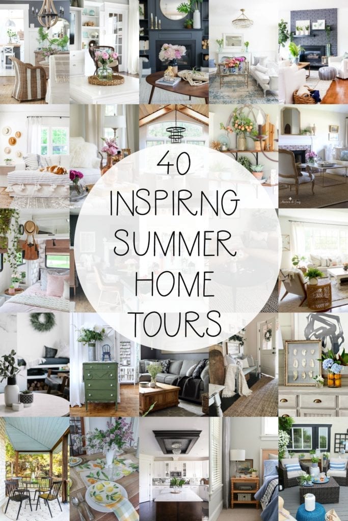 Join me and 40 other bloggers as we share our summer home tours!