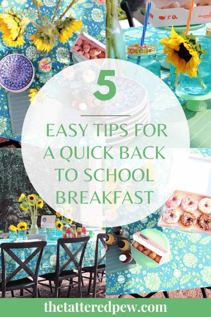 5 Easy tips for a quick back to school breakfast outdoors!