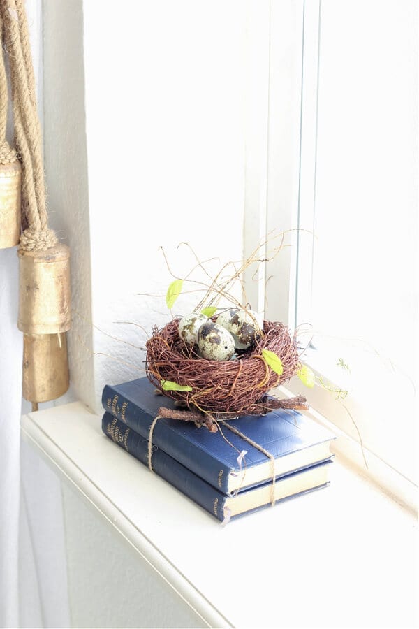 Adding nests to your decor is a simple way to welcome in Spring!