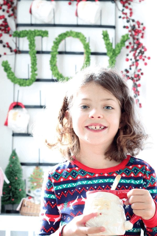 Our family loves sharing the tradition of hot cocoa, popcorn and a good movie!