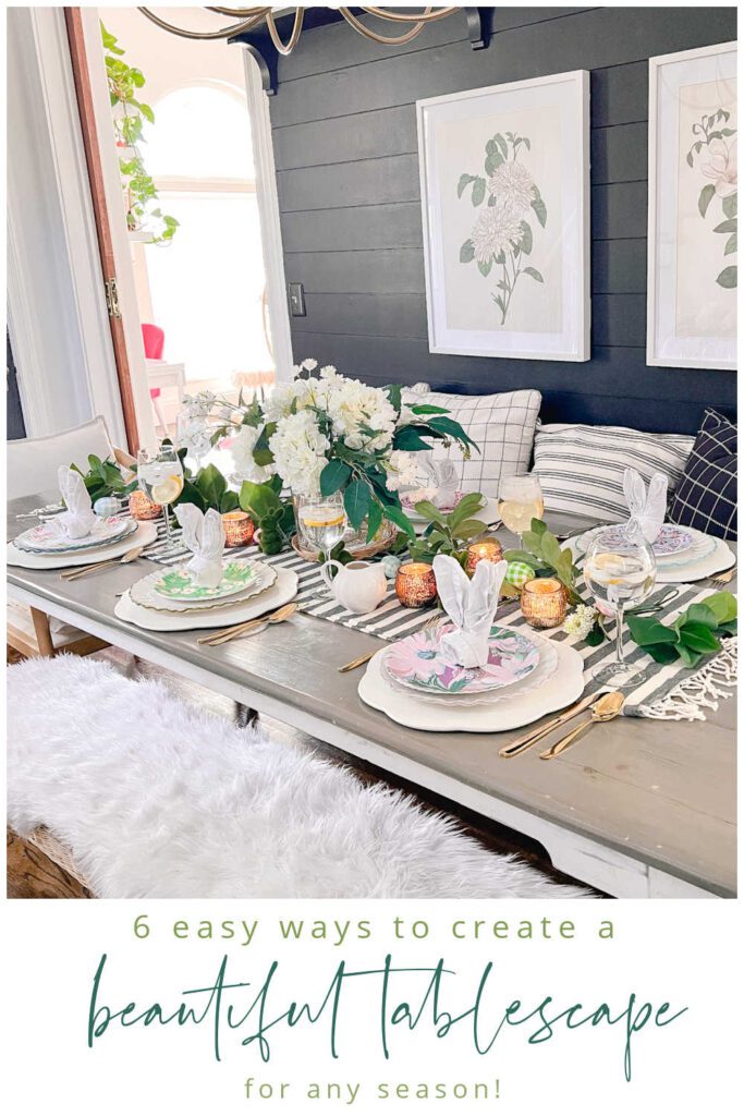 Welcome Home Saturday: Tatertots & Jello Spring tablescape