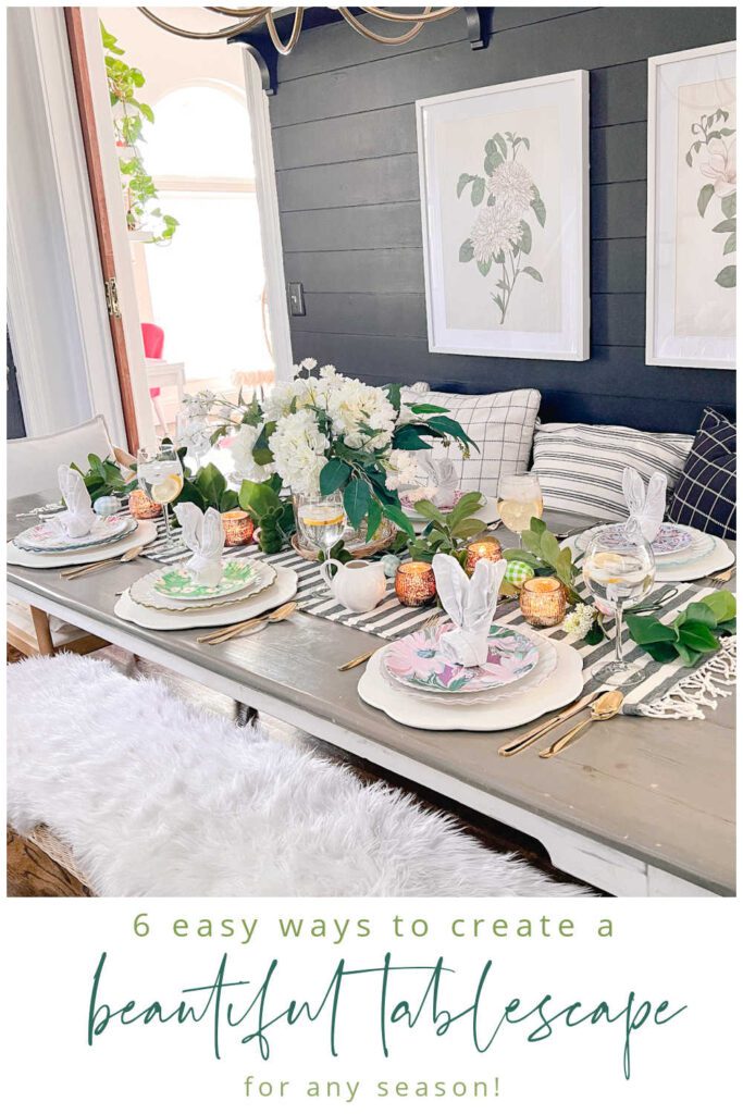 Welcome Home Saturday: Tatertots & Jello  Spring tablescape