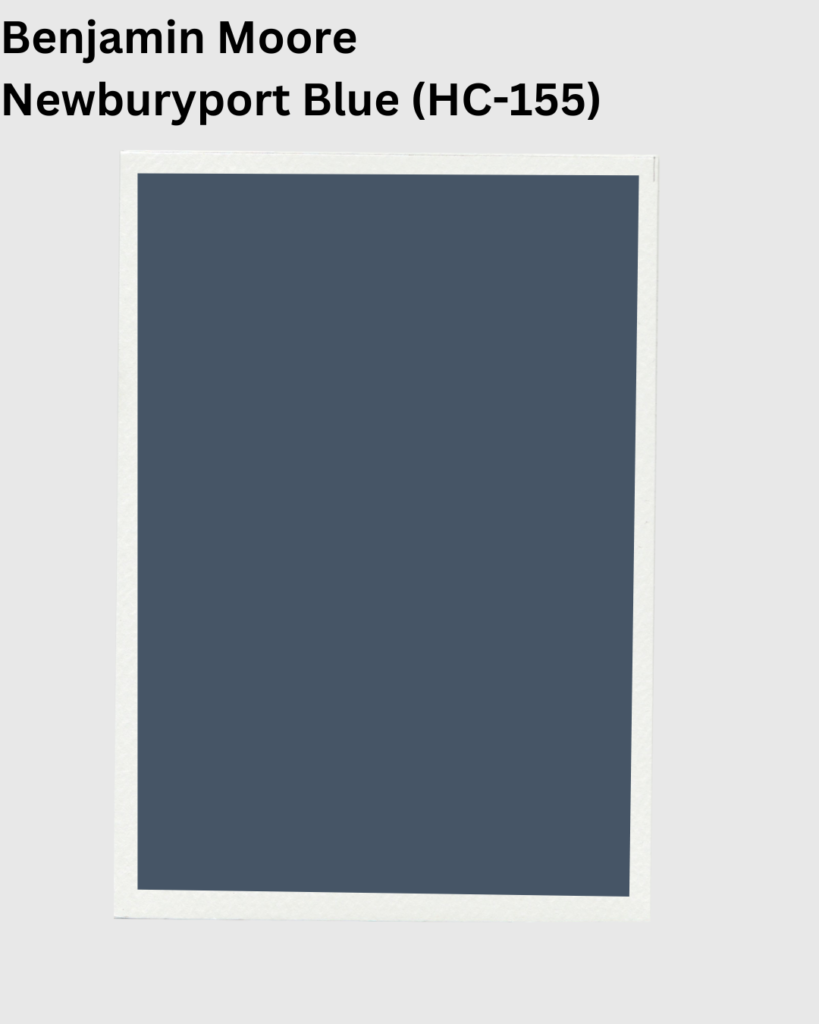 Benjamin Moore Newburyport Blue paint swatch