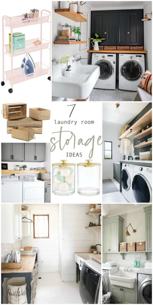 Welcome Home Saturday: Laundry Room Storage Ideas