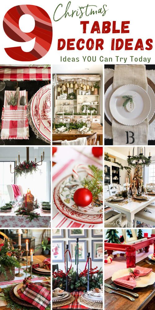 9 Christmas Table Decor Ideas