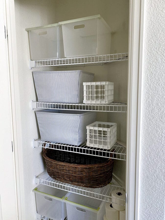best home organization ideas to inspire you. A budget friendly linen closet makeover using items from around our home.