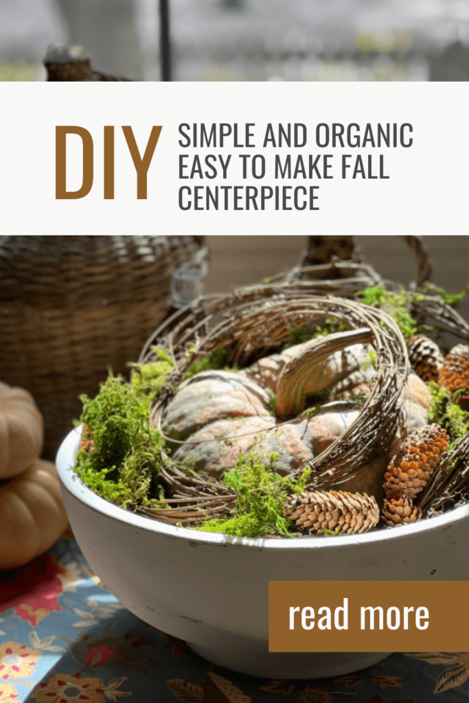 Learn how to create A Simple and Organic Easy to Make Fall Centerpiece