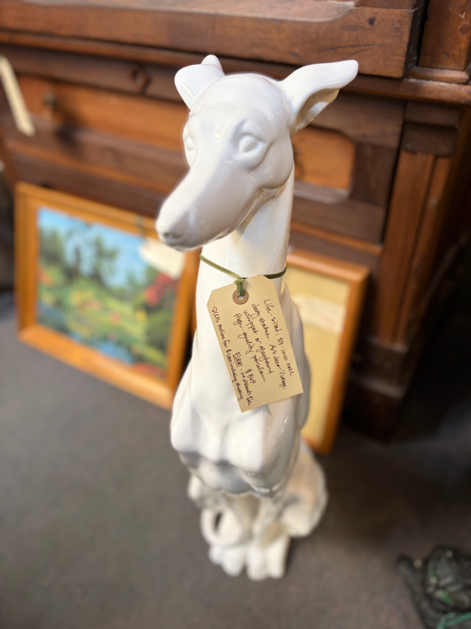 greyhound statue