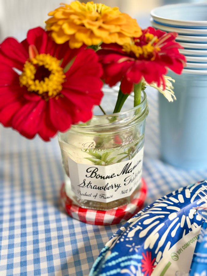 jam jar bouquet