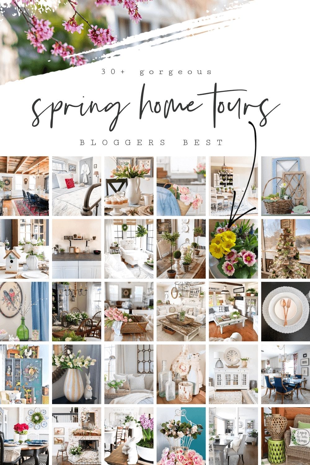 Check out the Bloggers Best SPring Home Tours featuring over 30 of your favorite home décor bloggers homes!