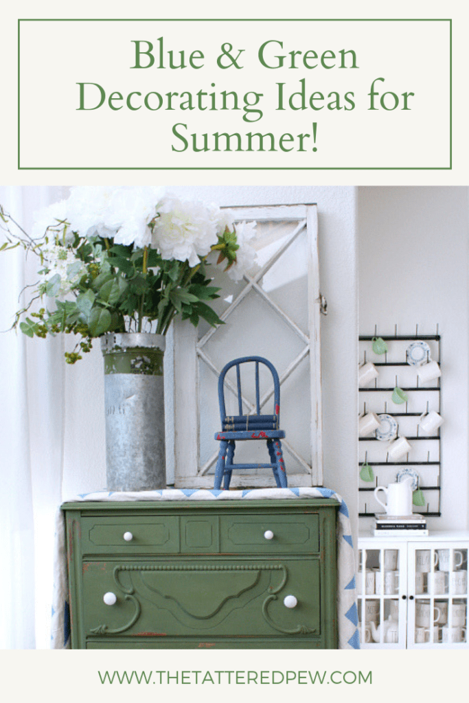 Have fun this summer using blues and greens in your decor!