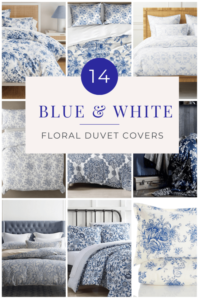14 Blue and White Floral Duvet Covers » The Tattered Pew