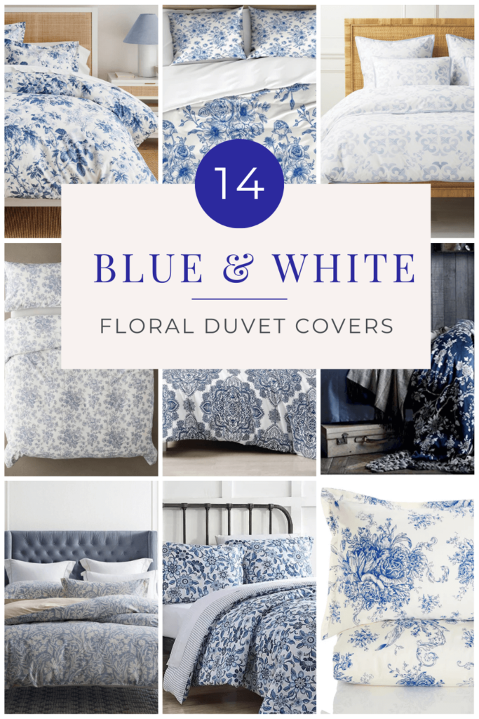 14 Blue and White Floral Duvet covers