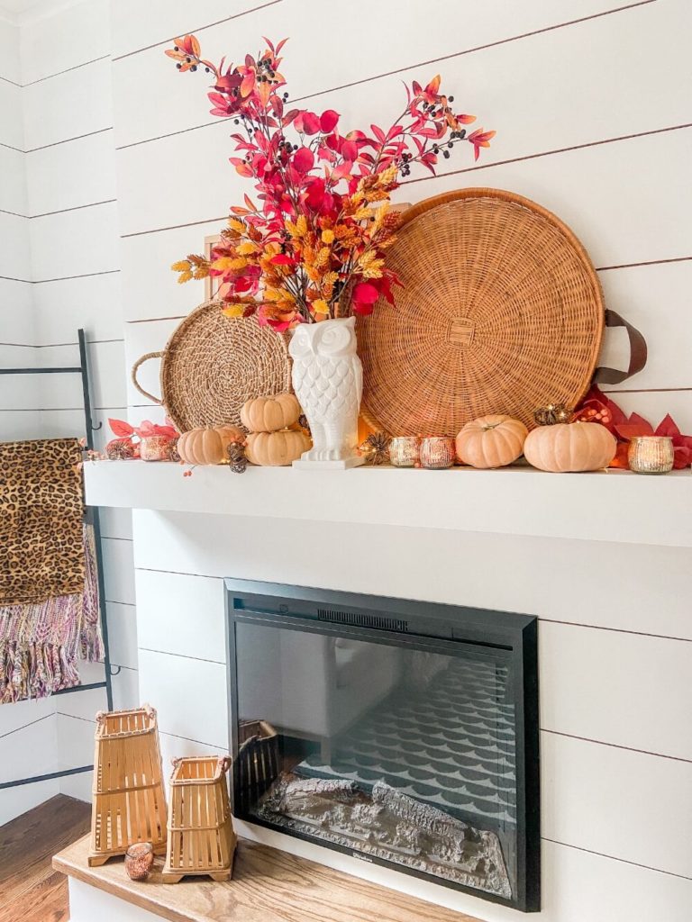 Welcome Home Saturday: Boho Cottage Fall Mantel Ideas