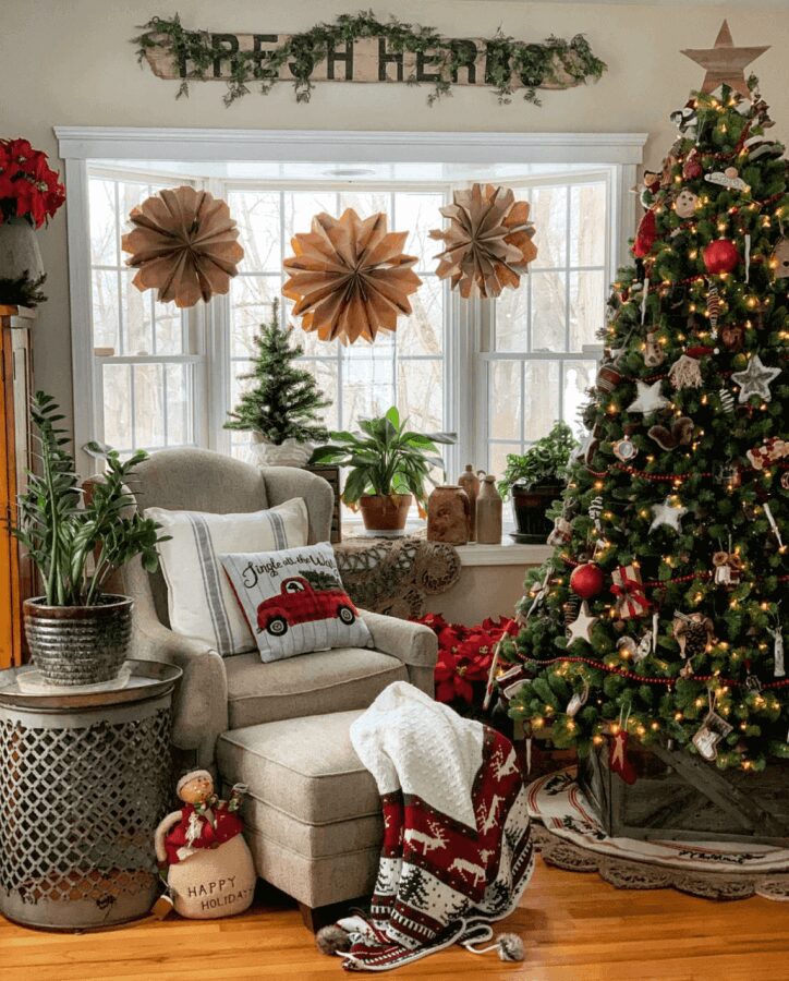 Rustic Farmhouse Christmas Decorating Ideas