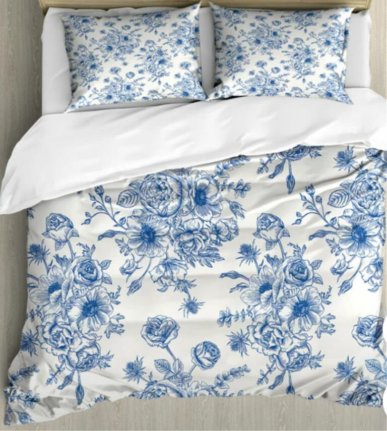 14 Blue and White Floral Duvet Covers » Grow Beauty With Ease