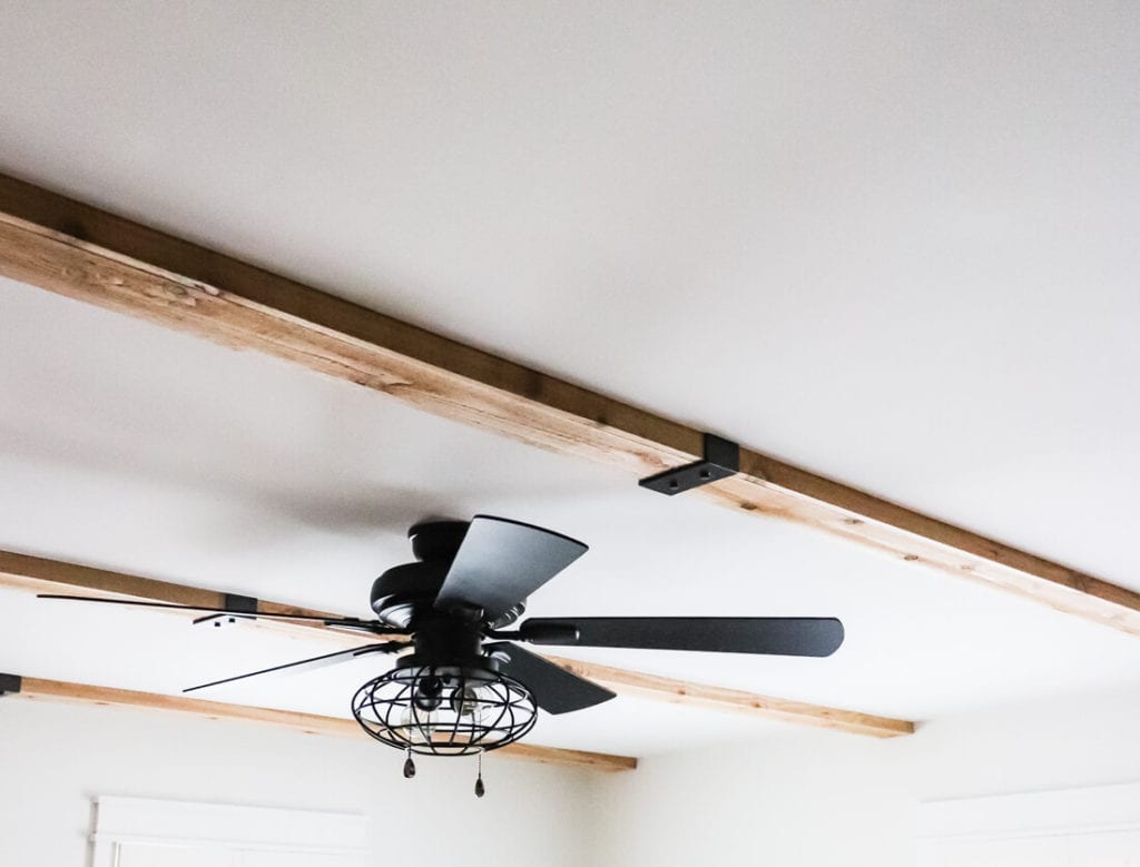 Welcome Home Sunday: DIY Faux Cedar Beams