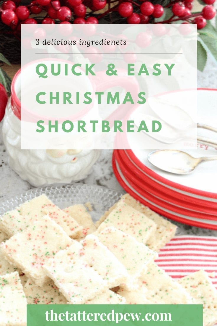 You will want to try these quick and easy Christmas Shortbread Cookies!