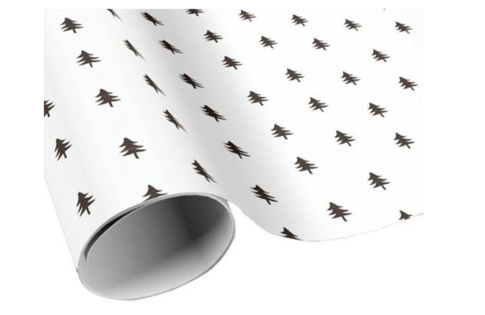 Black and White Christmas Wrapping Paper