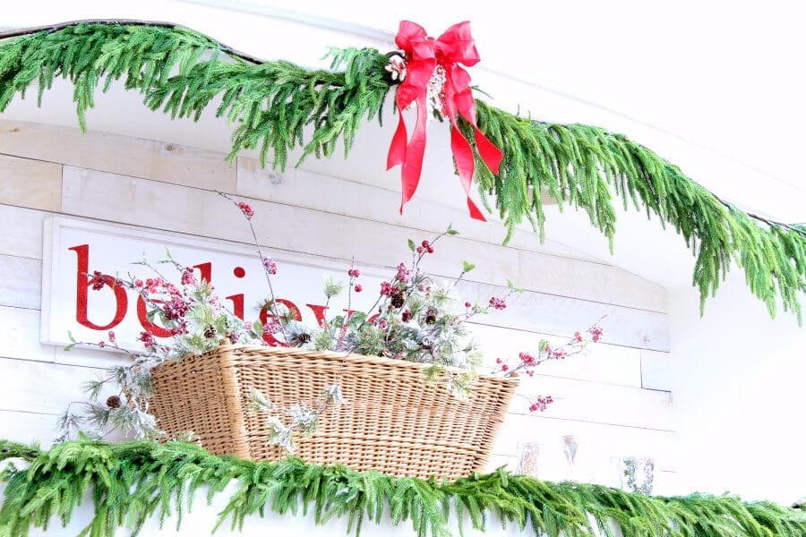 My favorite faux cedar garland from Afloral!