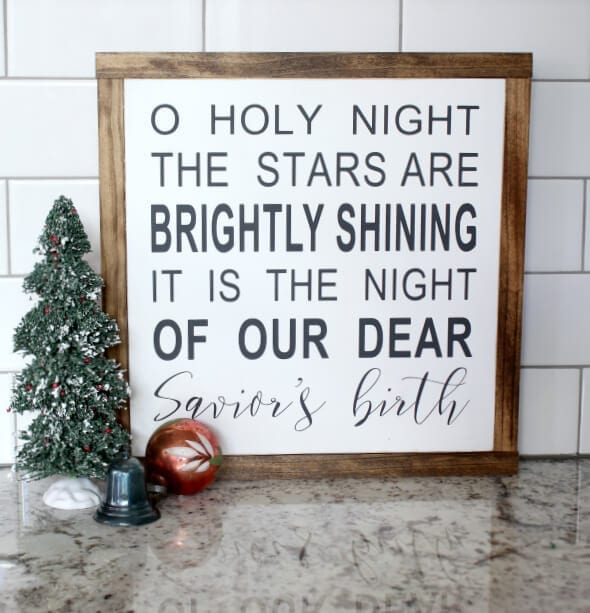 My favorite O Holy Night sign.