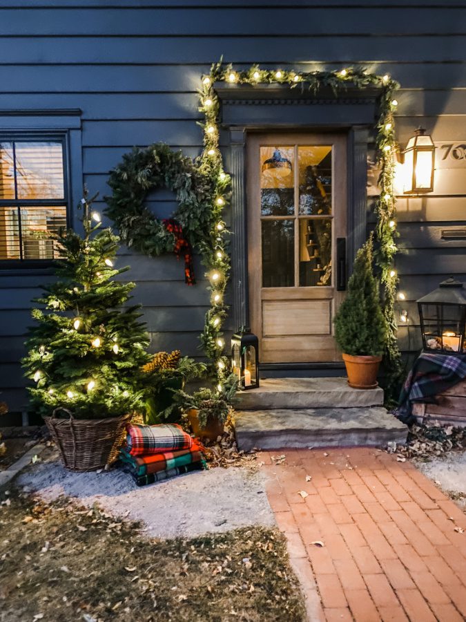 Christmas on our steps!