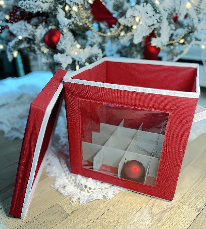 Christmas ornament storage