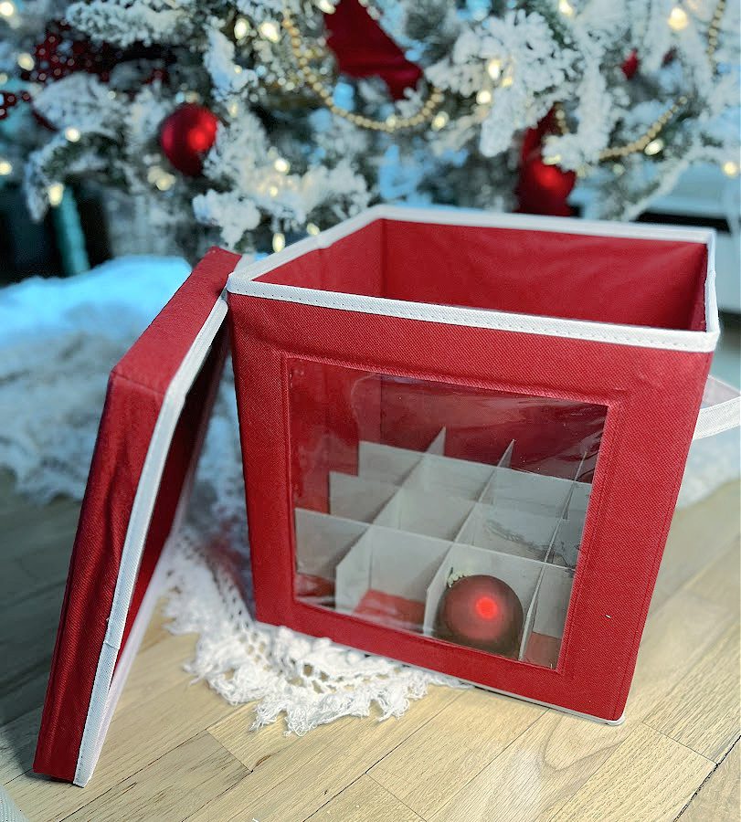 Christmas ornament storage