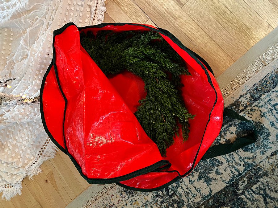 wreath storage bag