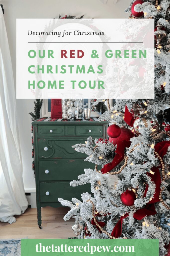 Our red and green Christmas home tour