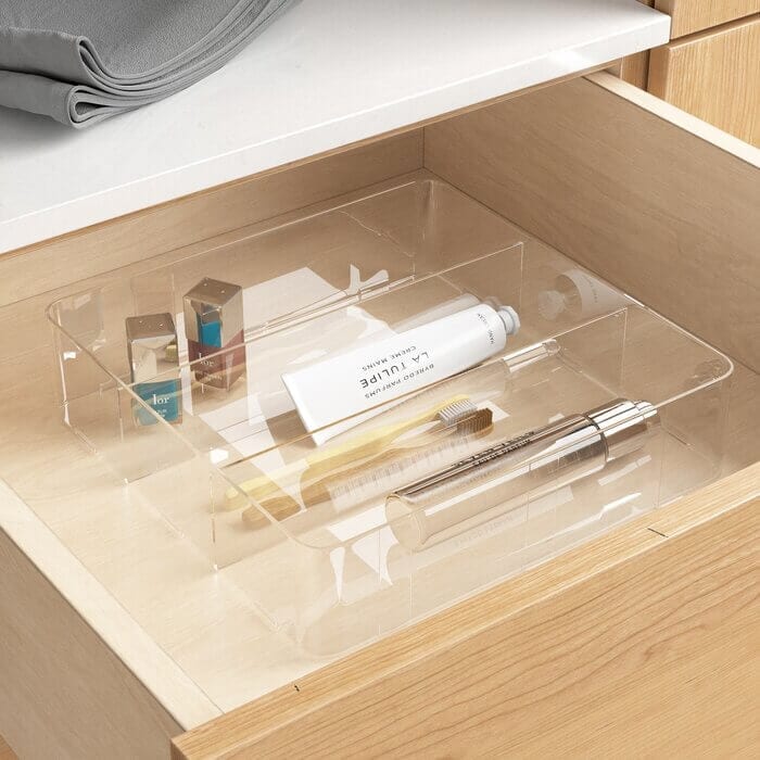 Clare drawer organizer from wayfair. Perfect for your bathroom drawers!