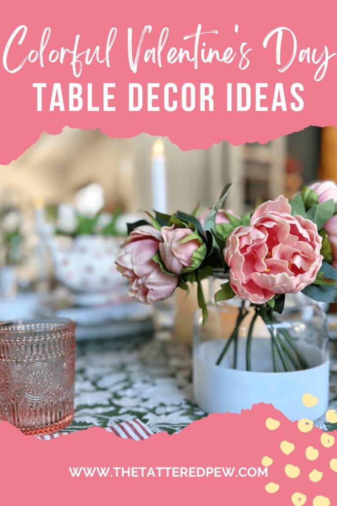 Neutral Vs. Color Valentine's Table Decor