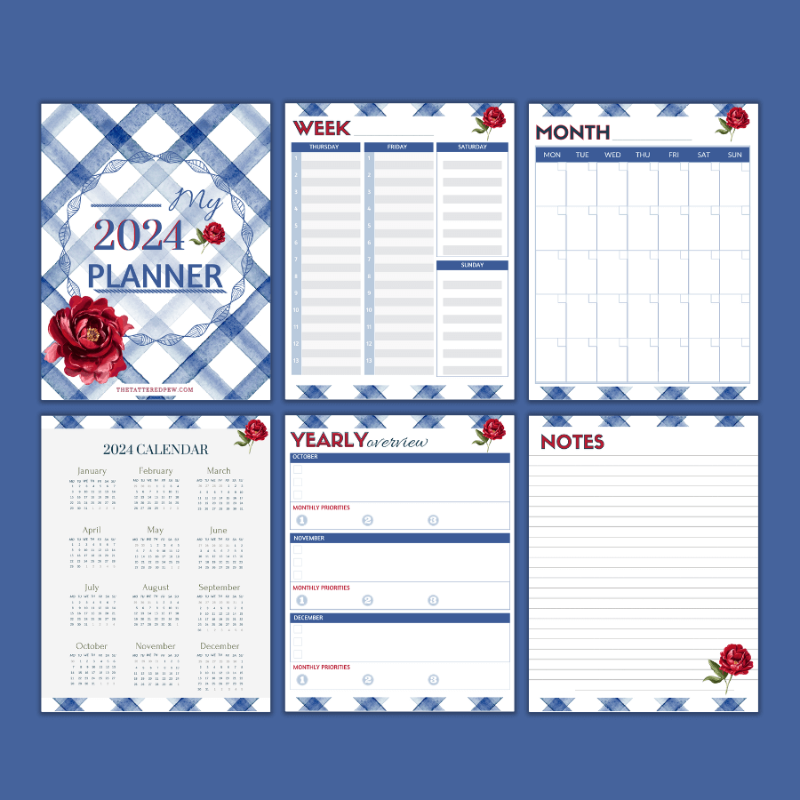 Free Printable Planner 2024 » The Tattered Pew