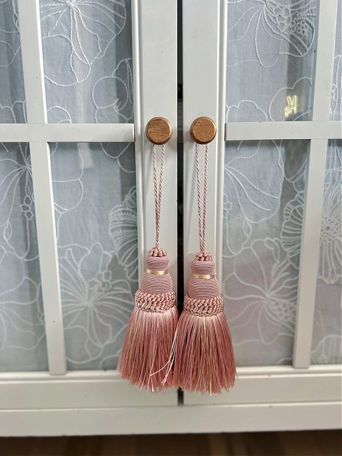 pink tassels