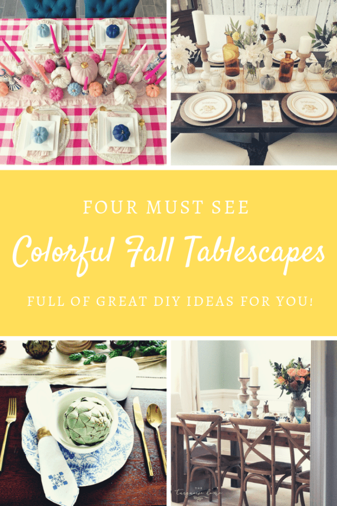 DIY Fall tablescapes full of color!