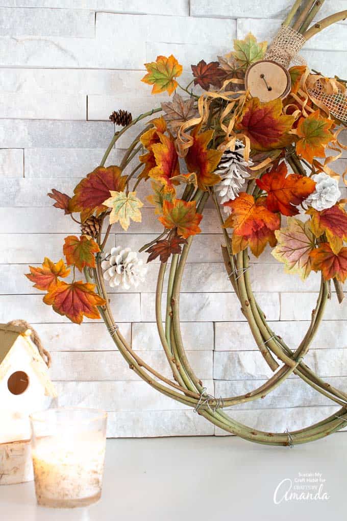 DIY Pumpkin Wreath