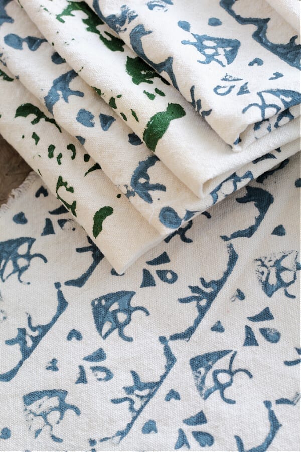 DIY Block Printing On Fabric