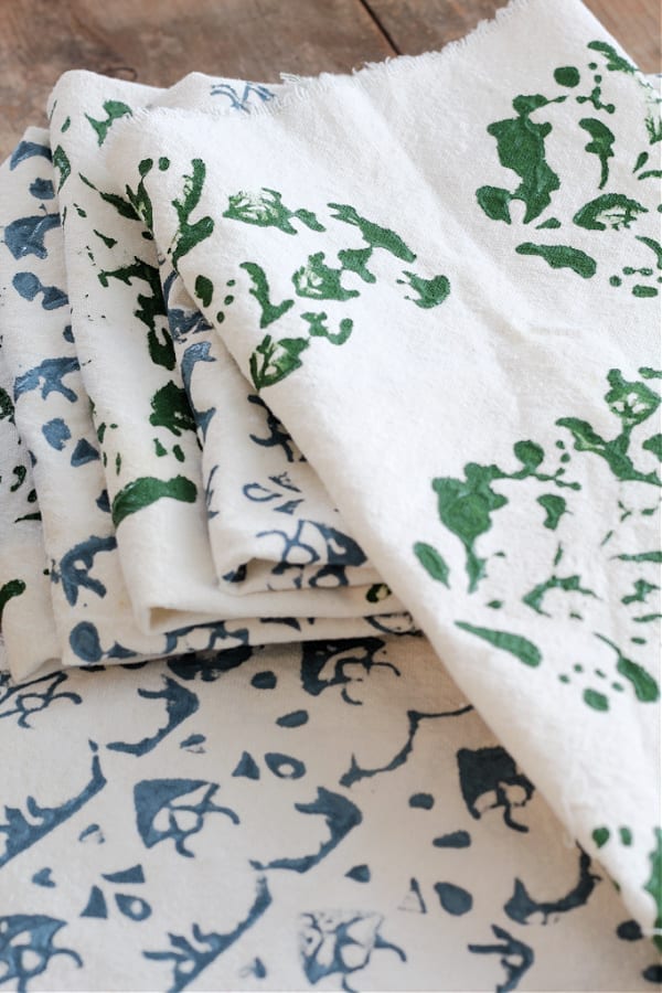 DIY Block Printing On Fabric