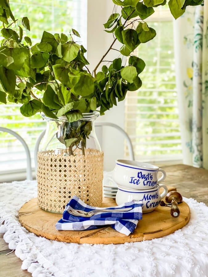 This DIY cane IKEA vase is a simple project with tons of style!