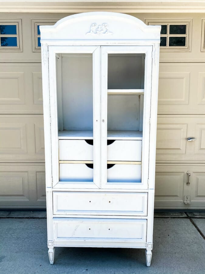 Caned armoire clearance