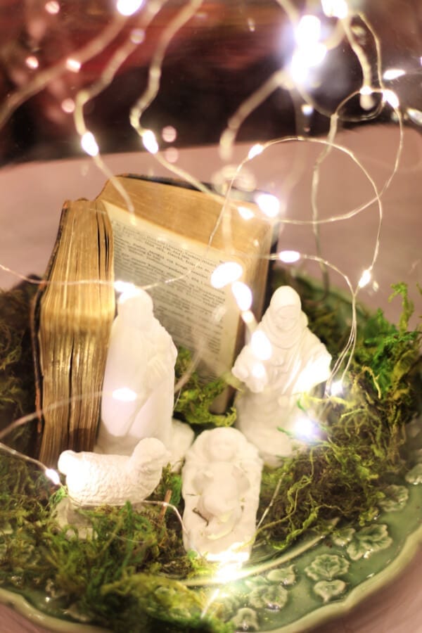 DIY Nativity Centerpiece perfect for Christmas!