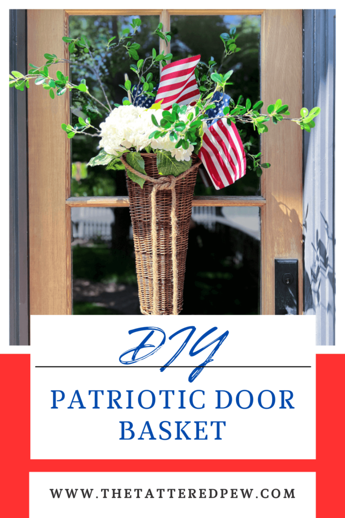 DIY Patriotic Door Basket