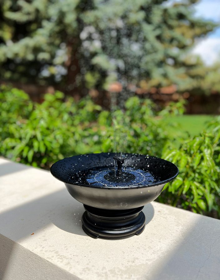 DIY solar fountain for your garden