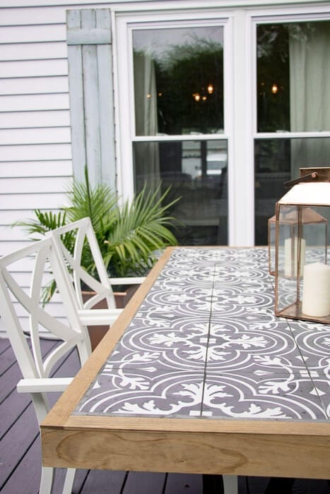 Welcome Home Sunday: DIY tile tabletop